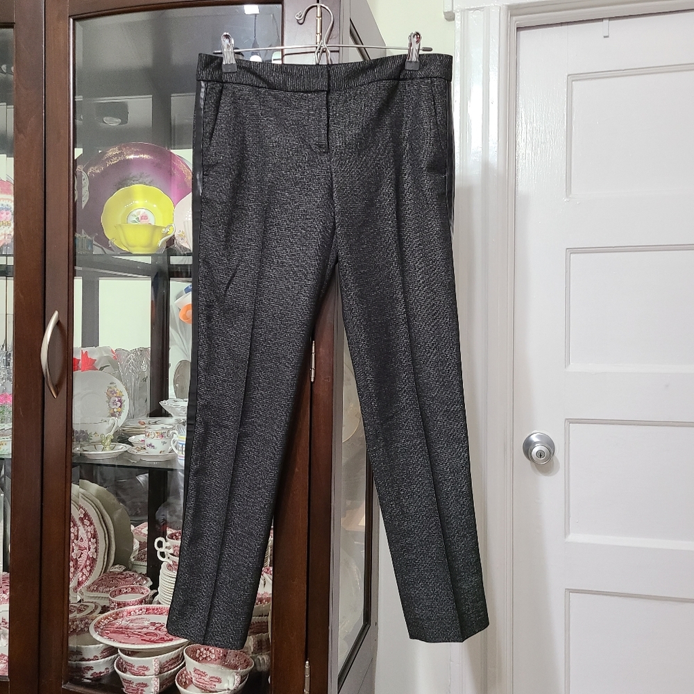 Vince Camuto Women's Faux Leather Side Panel Business Casual Dress Pants Size 2